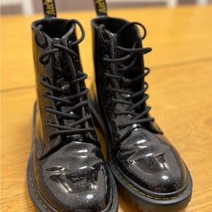 Dr. Martens Black Glitter Boots